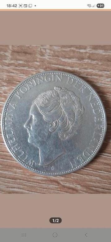 2 1/2 Gulden (Rijksdaalder) 1932 Grof Haar uitvoering.  beschikbaar voor biedingen