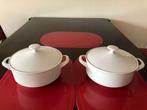 Arzberg dekschalen + saus-/juskom "Cannelee" geribbeld, Huis en Inrichting, Ophalen, Overige stijlen, Porselein, Schaal of Schalen