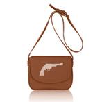 Josh V leren crossbody schouder tas CAMO gun pistool logo, Sieraden, Tassen en Uiterlijk, Ophalen of Verzenden, Nieuw, Beige, Schoudertasje