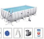 Zwembad Bestway Power Steel 549x274x122 cm + filterpomp en v, Tuin en Terras, Zwembaden, Gebruikt, 200 tot 300 cm, Rechthoekig