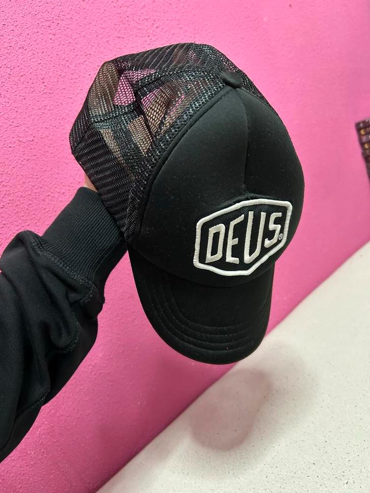 Zwarte Deus Ex Machina Pet-nieuw, Kleding | Heren, Hoeden en Petten, Zo goed als nieuw, Pet, One size fits all, Ophalen of Verzenden