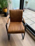 6 leren eethoekstoelen in nette staat, Huis en Inrichting, Bruin, Leer, Ophalen of Verzenden, Zo goed als nieuw