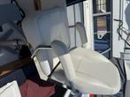 wit leren “schippers” bootstoel, Watersport en Boten, Ophalen, Zo goed als nieuw, Interieur en Kussens