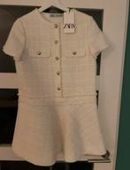 Zara jurk creme goud maat M nieuw boucle, Ophalen of Verzenden, Zo goed als nieuw, Maat 38/40 (M), Boven de knie