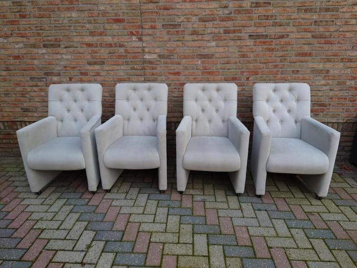 4 Urban Sofa Toulouse Eetkamerstoelen - Wit/Creme, Huis en Inrichting, Fauteuils, Ophalen