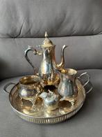 Verzilverde Theeset, Antiek en Kunst, Ophalen of Verzenden, Zilver