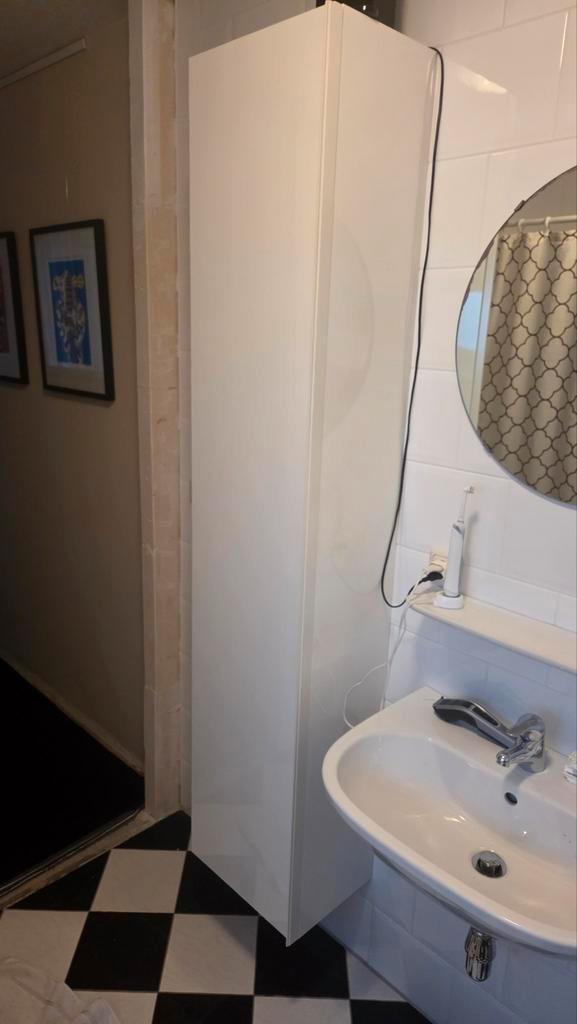 Bad kamerkast Ikea set Godmorgon, Huis en Inrichting, Badkamer | Badkamermeubels, Zo goed als nieuw, (Half)hoge kast, 150 tot 200 cm