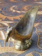 Mooi antiek Oosters koper olielampje als een vogel 11,2 cm., Ophalen of Verzenden