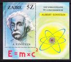 Zaire 1980 pf mi 646 block 33 Albert Einstein, Postzegels en Munten, Overige landen, Verzenden, Postfris