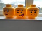 Lego Opbergboxen Hoofden - 3 stuks, Kinderen en Baby's, Speelgoed | Duplo en Lego, Ophalen of Verzenden, Zo goed als nieuw, Losse stenen