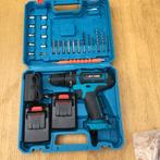 Accu klopboormachine met toebehoren 18v nieuw, Ophalen of Verzenden, Nieuw, Boormachine