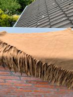 Nep suede sjaal, 1.50x0,48, franjes 20 cm, Ophalen of Verzenden, Zo goed als nieuw, Maat 46/48 (XL) of groter, Sjaal