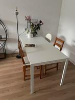 Extendable table/uitschuifbaar, white/wit, 120/180x75 cm, Huis en Inrichting, Tafels | Eettafels, Ophalen, Rechthoekig, 100 tot 150 cm