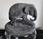 Glazen Pot met Olifant  - Betonlook, Minder dan 50 cm, Minder dan 50 cm, Ophalen of Verzenden, Zo goed als nieuw