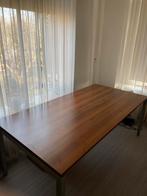 Bureau 1 x 2 meter, hout (fineer) Ikea in hoogte verstelbaar, Huis en Inrichting, Bureaus, Ophalen, In hoogte verstelbaar, Gebruikt