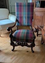 Antieke Stoel met Ruitpatroon, Antiek en Kunst, Antiek | Meubels | Stoelen en Banken, Ophalen of Verzenden