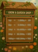 roblox grow a garden sheckles, Ophalen, Online, 1 speler, Nieuw