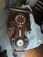 Antieke Klok met Barometer en Thermometer, Antiek en Kunst, Ophalen of Verzenden
