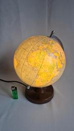 Vintage Räth Glazen Wereldbol Lamp - 1982, Huis en Inrichting, Woonaccessoires | Wereldbollen, Ophalen of Verzenden, Verlicht
