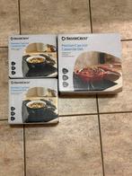 Gietijzeren pannen (3) nieuw in verpakking, Ophalen of Verzenden, Nieuw, Gietijzer, Pannenset