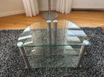 Tv meubel spectral, rvs en glas, Huis en Inrichting, Ophalen, 50 tot 100 cm, Zo goed als nieuw, Glas
