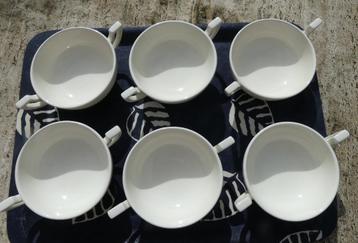 Blokker Recamier 6 x Soepkommen Serveerschaal  beschikbaar voor biedingen