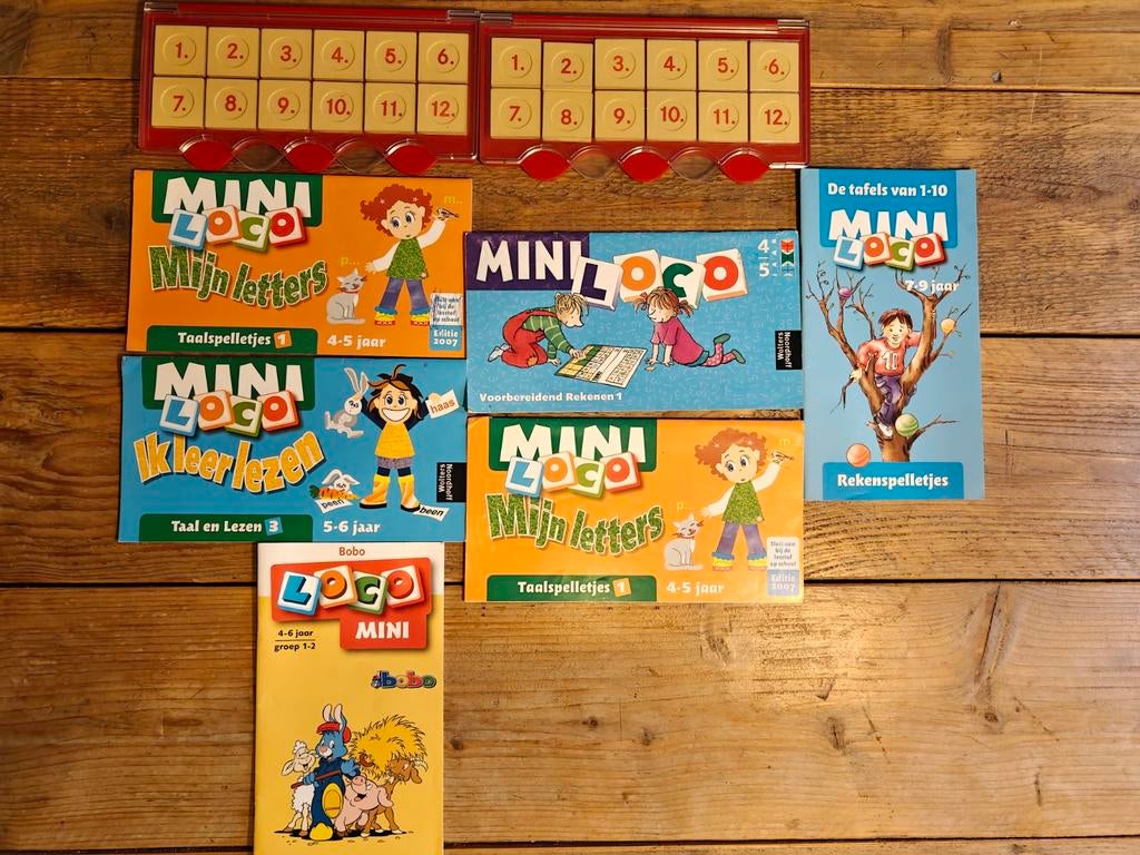 2 Mini Loco doosjes, met 13 Boekjes., Ophalen of Verzenden, Wolters Noordhoff., Wolters Noordhoff., Wolters Noordhoff.