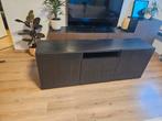 Besta - TV meubel zwart - BxDxH 180,5x41,5x66 cm, 1 of 2 laden, 150 tot 200 cm, Minder dan 100 cm, 25 tot 50 cm