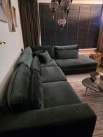Mooie groene hoekbank te koop!, Huis en Inrichting, Banken | Bankstellen, 250 tot 300 cm, Hoekbank, 75 tot 100 cm, Ophalen of Verzenden