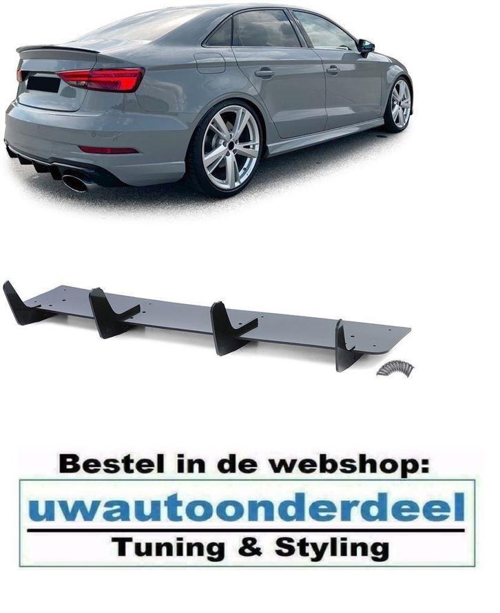 Achterbumper Diffuser Splitter Voor Audi A3 RS3 8V Limousine, Auto diversen, Tuning en Styling, Verzenden
