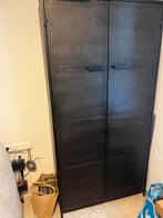 Industriële metalen kast - zwart, gelast, Ophalen, Met deur(en), 50 tot 100 cm, Zo goed als nieuw