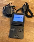 Gameboy Advance SP - zwart, Spelcomputers en Games, Spelcomputers | Nintendo Game Boy, Game Boy Advance SP, Zo goed als nieuw