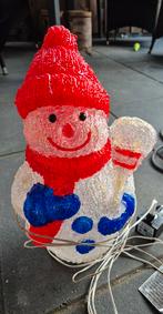 2 leuke sneeuwpoppen met licht (stroom), Ophalen of Verzenden, Zo goed als nieuw