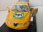 Alfa Romeo 156 (1999)1:24 Burago geel, Hobby en Vrije tijd, Modelauto's | 1:24, Ophalen of Verzenden, Zo goed als nieuw, Auto