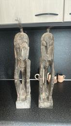 Afrikaanse beelden set hout, Antiek en Kunst, Kunst | Beelden en Houtsnijwerken, Ophalen of Verzenden