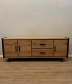 Eiken dressoir Brooklyn 240cm Happy At Home €999,-!, Nieuw, Ophalen of Verzenden, Minder dan 100 cm, Metaal