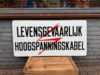 Groot LEVENSGEVAARLIJK emaille bord, Ophalen
