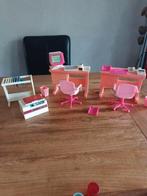 Vintage kantoor barbiepop zeer compleete set, Ophalen of Verzenden, Zo goed als nieuw, Poppenhuis