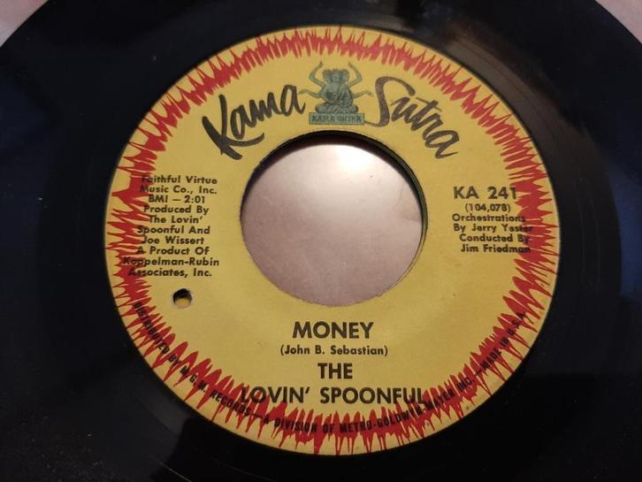 Lovin' Spoonful - Money & Close Your Eyes -1967, Cd's en Dvd's, Vinyl Singles, Gebruikt, Pop, Ophalen