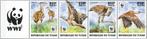 2017 Tsjaad Fauna Vogels Arabische Trap wwf, Postzegels en Munten, Postzegels | Thematische zegels, Ophalen of Verzenden, Dier of Natuur