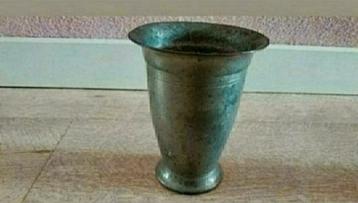 Tin,messing,Potjes,Kannetje,merk,embleem,Riemans,Buiksloot beschikbaar voor biedingen