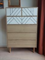 Ladekast hout/wit kleur, Huis en Inrichting, Kasten | Ladekasten, Ophalen, Kunststof, Gebruikt, 5 laden of meer