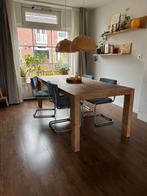 Mooie eettafel met 4 stoelen, Huis en Inrichting, Tafels | Eettafels, Ophalen, Gebruikt, 200 cm of meer, Vijf personen of meer