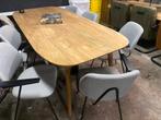 Tafel tabassum Deens ovaal 220x100 hoge korting 3 op voorraa, 200 cm of meer, Nieuw, 100 tot 150 cm, Teakhout