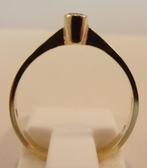 Tijdloze verlovingsring geelgoud met diamant, Sieraden, Tassen en Uiterlijk, Ringen, Verzenden, Met edelsteen, Dame, Goud
