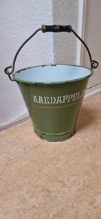 Vintage groene aardappelen emmer, Ophalen of Verzenden