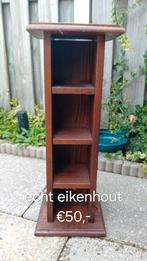 Eikenhout antiek cd rekje, Ophalen, Zo goed als nieuw, Hout, Cd's