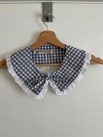 Fake collar with lace - grey gingham (kraag), Maat 38/40 (M), Ophalen of Verzenden, Zo goed als nieuw, Handgemaakt