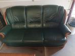 Ruime zithoek voor  5-persoons. Leren bankstel, Ophalen of Verzenden, Gebruikt, Vierpersoons of meer, Leer