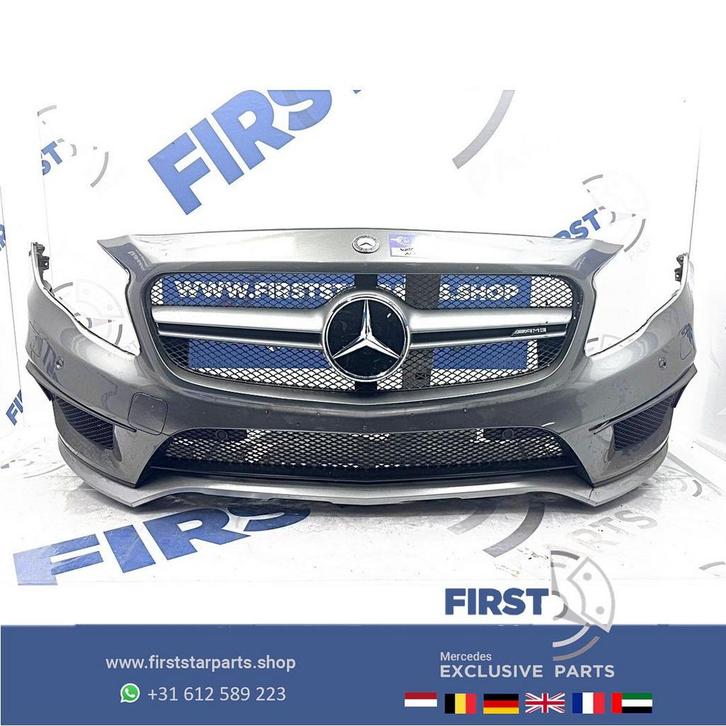 W156 X156 GLA 45 AMG VOORBUMPER COMPLEET GLA45 BUMPER + GRIL, Auto-onderdelen, Carrosserie en Plaatwerk, Bumper, Mercedes-Benz